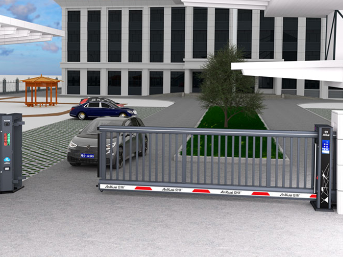 某單位采用 “安快” 電動懸浮門效果圖